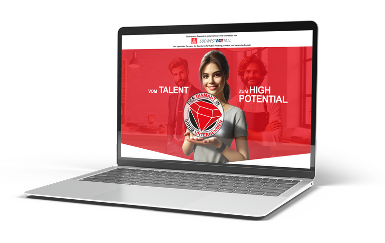 Diamant im Unternehmen Landingpage