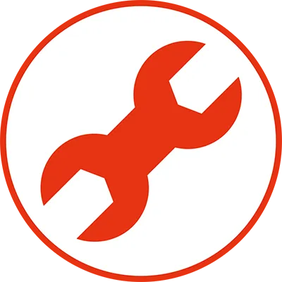 Orangefarbenes Icon einer Zielscheibe mit einem Pfeil, der genau im Zentrum (Bullseye) steckt, umschlossen von einem Kreis.